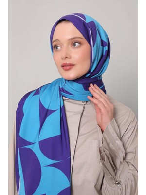 Lêvi D'or Morcivert Dairesel Desen Club Şal