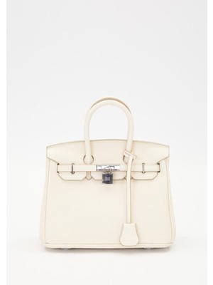 Levidor Krem Kilit Kapama Detaylı El Çantası