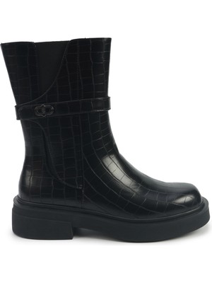 Nine West Canger2 5pr Siyah Kadın Düz Bot