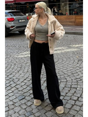 Madmext Siyah Barrel Fit Kadın Eşofman Altı MG2553