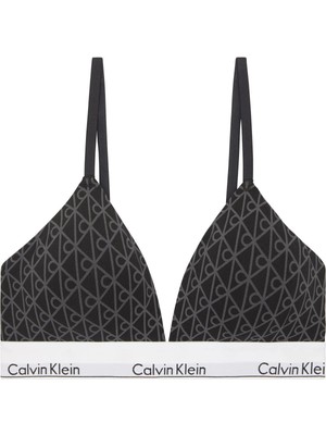 Calvin Klein Kadın Sütyen Normal Kalıp Siyah Kumaş ile Gün Boyu Destekli Konforlu Tasarım