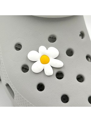 Balp Charm Terlik Süsü ve Aksesuarı , Çanta Süsü – Jibbitz 3D Çiçek Logo Aksesuar