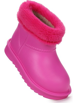 Kiko Kids Geta Su Geçirmez Içi Kürklü Kız Çocuk Eva Yağmur Kar Çizme