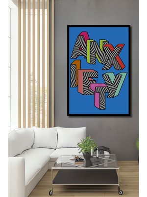 Teona Ahşap Dekoratif Ahşap Dikdörtgen Tablo Kaygı Çerçeve Görünümlü