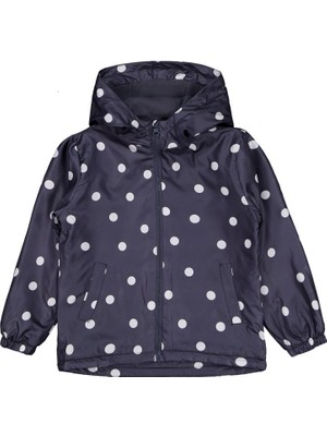 Civil Girls Polarlı Puan Baskılı 6-9 Yaş Yağmurluk