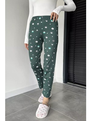 Gülseli Kadın Baskılı Bel Lastikli Pijama Altı P-00019015