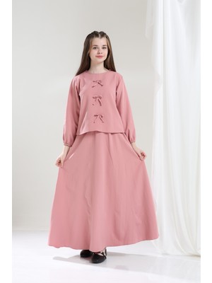 Giyinse Nora Kız Çocuk Takım Pembe