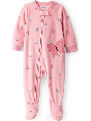 Carter's Kız Bebek Pembe Polar Tulum