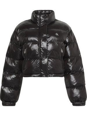 Calvin Klein Shıne Crop Puffer Jacket Kadın Mont LV047D504GUB1