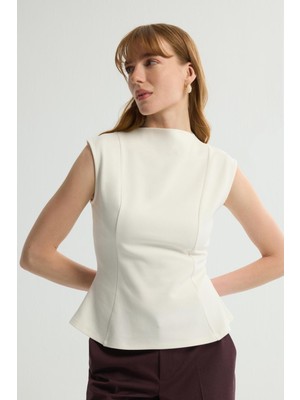 Love My Body Kolsuz Bluz Kemik 115L9752000