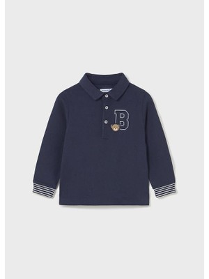 Mayoral Erkek Çocuk Polo Yaka Sweatshirt 1/4 Yaş 2101