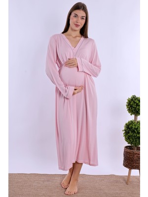 Effortt Pembe Hamile Lohusa Gecelik