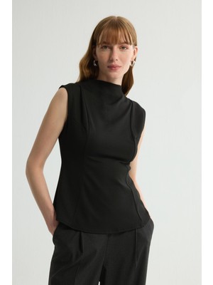 Love My Body Kolsuz Bluz Siyah 115L9752000