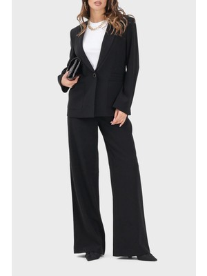 Armani Exchange Wide Leg Yüksek Bel Geniş Paça Pantolon Bayan Pantolon XW001264 AF16148 UC001