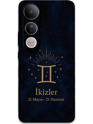 Gramaphone Vivo V50 Lite 4g Uyumlu Ikizler Burcu Desenli Telefon Kılıfı + Ekran Koruyucu - 5770