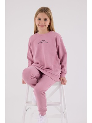 Rolypoly Kız Çocuk Pembe Eşofman Takımı