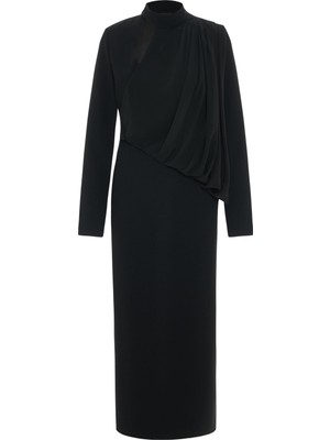 Sırt Detaylı Volanlı Elbise 26W40888