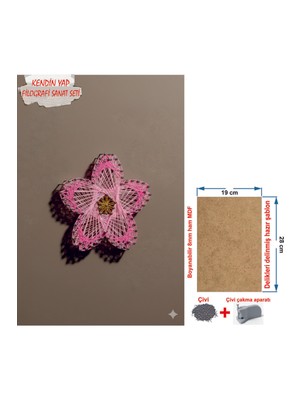 Tiydem Ip Sanatı Dikkat Geliştirici El Becerisi Çocuk Montessori Eğitimi Filografi Hazır Set Çiçek