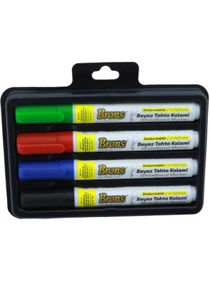 Doldurulabilir Beyaz Tahta Kalemi 4 Renk