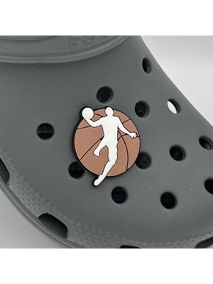 Balp Charm Terlik Süsü ve Aksesuarı , Çanta Süsü – Renkli Jibbitz Jordn Basket Görselli Figür Aksesuarı