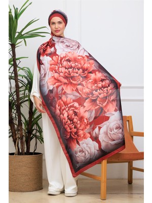 Eyşan İpek Floral Suluboya Desenli Dijital Soft Şal