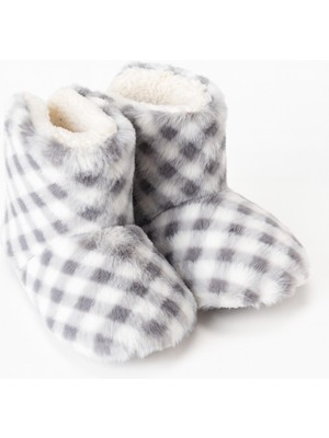 Pufien Çocuk ve Bebek Panduf, Kışlık Peluş Bot, Yumuşak, Sıcak Tutan, Kaymaz Tabanlı Ev Içi Patik, Ev Botu