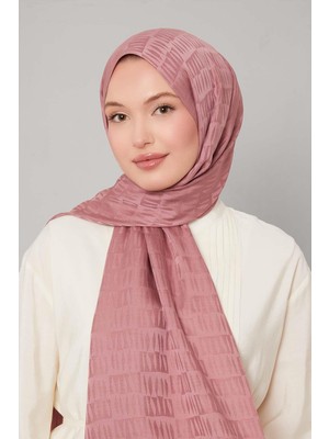 Levidor Gül Kurusu Damla Desen Blue Jakar Şal