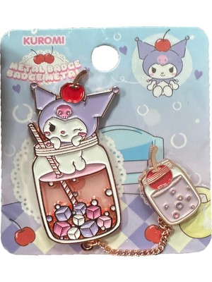 Miniso Sanrio Lisanslı Renkli Yaz Plajı Serisi Metal Rozet