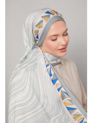 Lêvi D'or Mint Yeşili Zebra Desen Club Şal