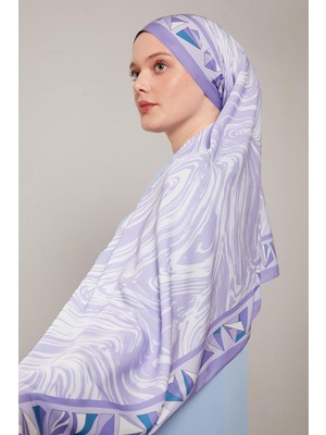 Lêvi D'or Lila Zebra Desen Club Şal