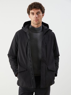 Lc Waikiki Yeni Sezon Standart Kalıp Kapüşonlu Erkek Mont