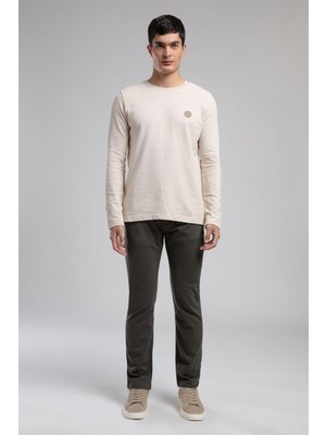 Lee Cooper Robb Normal Bel Düz Kesim Düz Paça Haki Erkek Pantolon