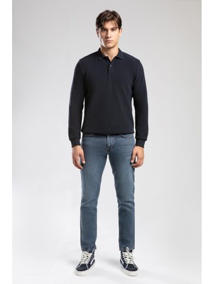 Lee Cooper Jagger Normal Bel Dar Kesim Düz Paça Mavi Erkek Jean Pantolon