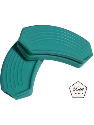 5Gen Tasarım Tava ve Tencereler Için Uyumlu Isıya Dayanıklı Silikon Tutacak Set (1 set 2 adettir)