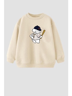 Monila Erkek Çocuk Baskılı 3 Iplik Kumaş Pamuklu Sweatshirt