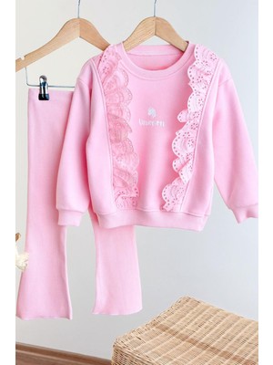 Miniğimin Cicileri Uncrn Fisto Detaylı Kız Çocuk 2 li takım - Pembe