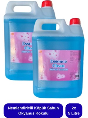 Essence Clean Nemlendiricili Köpük Sabun Okyanus Kokulu 5 Lt  x  2 Adet