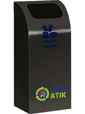 Nil Banyo Üstüner Geri Dönüşüm Kutusu Iç Kovalı Duvar Tip 26*80*30CM