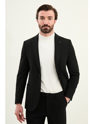 MCR Düz Slim Fit Mono Yaka Torba Cepli Pantolonu Lastikli Erkek Takım Elbise