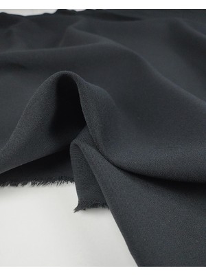 Kumaş Parça Telalı Siyah Renkte Krep Kumaş (En 140 cm x Boy 170 Cm)