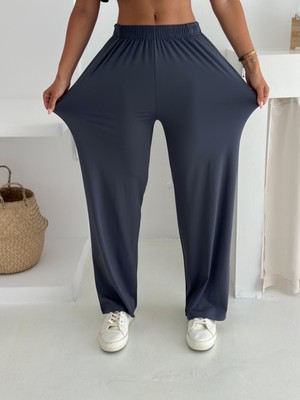 Yazlık Yumuşacık Dokulu Alt Üst Takım / Üst Yarasa Tshirt- Alt Baggy Uzun Pantolon