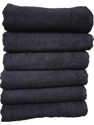 Lady Sunna 6lı Paket Boya Tutmayan Mikrofiber El Yüz Spor Kuaför Havlusu 50X90 cm