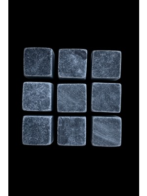 Viski Soğutma Taşı / Viski Soğutma Mermer Küpleri Doğal Mermer Soğutucu Taş 2.3x2.3 cm