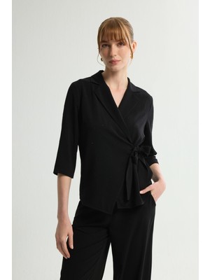 Love My Body Taş Detaylı Bluz Siyah 115L9428003