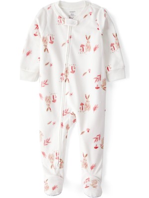 Carter's Kız Bebek Ekru Polar Tulum