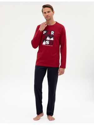 Pierre Cardin Erkek Bordo Pijama Takımı 50322655-900