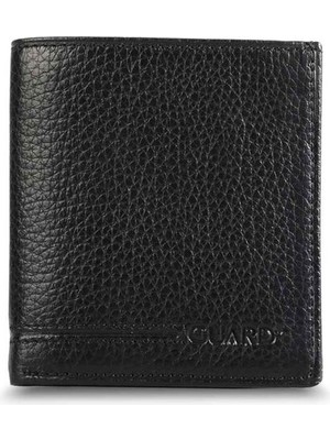 Guard Siyah Çok Bölmeli Mini Deri Erkek Cüzdanı
