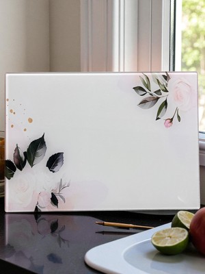 Deyhome Temperli Cam Sebze & Meyve Doğrama Kesme Tahtası  – 25×35 cm 7 Farklı Yeni Desen
