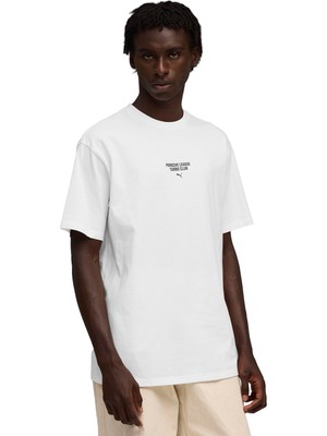 Puma Pl Graphic Tee 1 Beyaz Erkek Kısa Kol T-Shirt