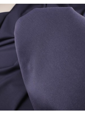 Kumaş Parça Lacivert Renkte Pamuk Sentetik Karışık Dokuma Kumaş (En 140 cm x Boy 220 Cm)